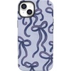 image:imageCasely iPhone 14 Plus Case  Love Me Knot  Blue Bow  Bold Protective Design  MagSafe Compatible Design