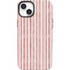 image:imageCasely iPhone 14 Plus Case  Pretty in Pastel  Blush Stripes  Bold Protective Design  MagSafe Compatible Design