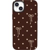 image:imageCasely iPhone 14 Plus Case  Teddy Bows  Brown Polka Dot  Bold Protective Design  MagSafe Compatible Design
