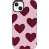 image:imageCasely iPhone 14 Plus Case  Whole Lotta Love  Plum Hearts  Bold Protective Design  MagSafe Compatible Design