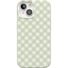 image:imageCasely iPhone 15 Plus Case  Mint Lattice  Sunday Best  Compatible with MagSafe  Classic Ultra Slim Design