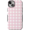 image:imageCasely iPhone 15 Plus Case  Pink Plaid  Sunday Best  Bold Protective Design  Compatible with MagSafe