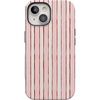 image:imageCasely iPhone 15 Plus Case  Pretty in Pastel  Blush Stripes  Bold Protective Design  MagSafe Compatible Design