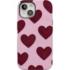 image:imageCasely iPhone 15 Plus Case  Whole Lotta Love  Plum Hearts  Bold Protective Design  MagSafe Compatible Design