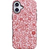 image:imageCasely iPhone 16 Case  Blush Garden  Floral Doodle  Bold MilitaryGrade Drop Protection  Compatible with MagSafe