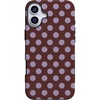 image:imageCasely iPhone 16 Case  Spotted in SoHo  Burgundy Polka Dot  Bold Protective Design  Compatible with MagSafe