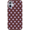 image:imageCasely iPhone 16 Plus Case  Spotted in SoHo  Burgundy Polka Dot  Compatible with MagSafe  Classic Ultra Thin Design