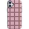 image:imageCasely iPhone 16 Plus Case  Uptown Gridlock  Pink Checkerboard  Bold Protective Design  Compatible with MagSafe