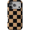 image:imageCasely iPhone 17 Pro Case  Fit Check  Black amp Brown Checkerboard  Bold Protective Design  MagSafe Compatible Design