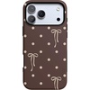 image:imageCasely iPhone 17 Pro Case  Teddy Bows  Brown Polka Dot  Bold Protective Design  MagSafe Compatible Design