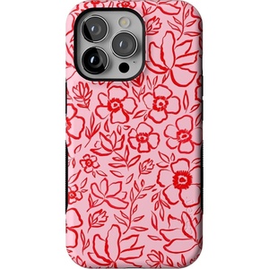 image:imageCasely iPhone 13 Pro Case  Blush Garden  Floral Doodle  Bold Protective Design  Compatible with MagSafe