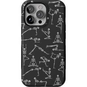 image:imageCasely iPhone 13 Pro Case  Corpse Pose  Skeleton Yoga  Bold Protective Design  Compatible with MagSafe