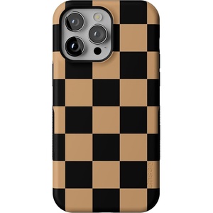 image:imageCasely iPhone 13 Pro Case  Fit Check  Black amp Brown Checkerboard  Bold Protective Design  MagSafe Compatible Design