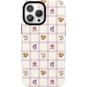 image:imageCasely iPhone 13 Pro Case  Meadow Check  Floral Gingham  Bold Protective Design  Compatible with MagSafe
