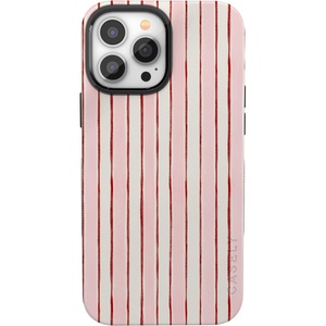 image:imageCasely iPhone 13 Pro Case  Pretty in Pastel  Blush Stripes  Bold Protective Design  MagSafe Compatible Design