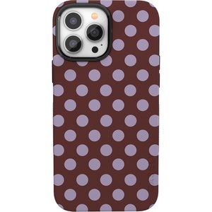 image:imageCasely iPhone 13 Pro Case  Spotted in SoHo  Burgundy Polka Dot  Bold Protective Design  Compatible with MagSafe