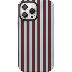 image:imageCasely iPhone 13 Pro Case  Sunday in Brooklyn  Chocolate Blue Stripes  Bold Protective Design  Compatible with MagSafe