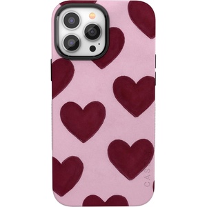 image:imageCasely iPhone 13 Pro Case  Whole Lotta Love  Plum Hearts  Bold Protective Design  MagSafe Compatible Design