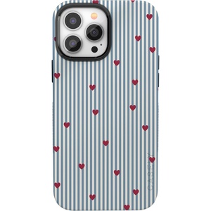 image:imageCasely iPhone 13 Pro Max Case  Love Lines  Blue Stripes  Bold Protective Design  MagSafe Compatible Design