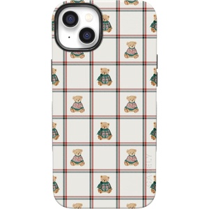 image:imageCasely iPhone 14 Plus Case  Bear Hugs  Teddy Squares  Bold Protective Design  MagSafe Compatible Design