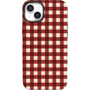 image:imageCasely iPhone 14 Plus Case  Checked Twice  Red Plaid  Bold Protective Design  MagSafe Compatible Design