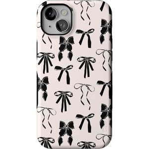 image:imageCasely iPhone 14 Plus Case  Goth Girlie  Black Bows  Bold Protective Design  Compatible with MagSafe