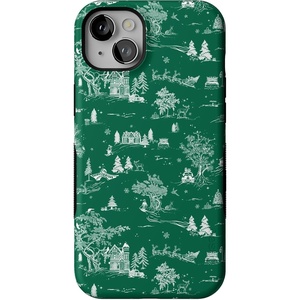 image:imageCasely iPhone 14 Plus Case  Home for The Holidays  Mountain Town  Bold Protective Design  MagSafe Compatible Design