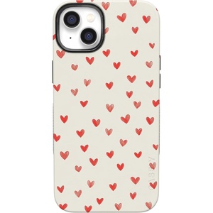 image:imageCasely iPhone 14 Plus Case  Love Letters  Doodle Hearts  Bold Protective Design  MagSafe Compatible Design