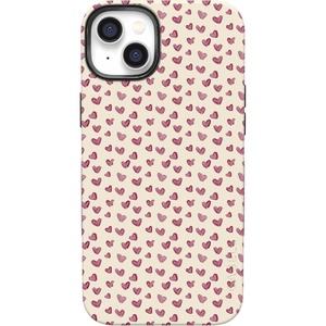 image:imageCasely iPhone 14 Plus Case  Lovebug  Mauve Hearts  Bold Protective Design  MagSafe Compatible Design