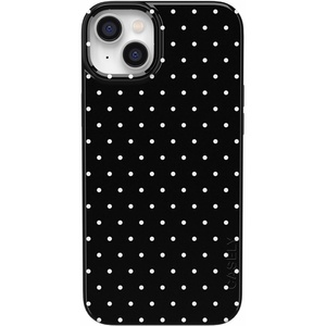 image:imageCasely iPhone 14 Plus Case  On the Dot  Black Polka Dot  Compatible with MagSafe  Classic Ultra Slim Design