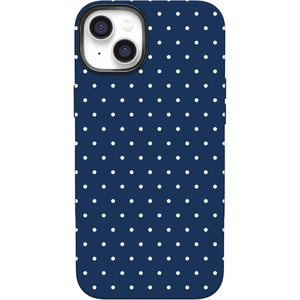 image:imageCasely iPhone 14 Plus Case  On the Dot  Navy Polka Dot  Bold Protective Design  Compatible with MagSafe