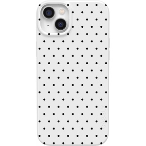image:imageCasely iPhone 14 Plus Case  On the Dot  White Polka Dot  Compatible with MagSafe  Classic Ultra Slim Design