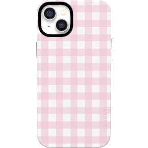 image:imageCasely iPhone 14 Plus Case  Pink Plaid  Sunday Best  Bold Protective Design  Compatible with MagSafe