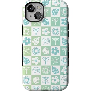 image:imageCasely iPhone 14 Plus Case  Pura Vida  Coastal Checkers  Bold Protective Design  Compatible with MagSafe