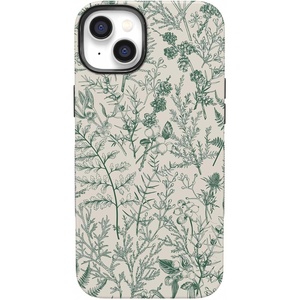 image:imageCasely iPhone 14 Plus Case  Sage Garden  Green Floral  Bold Protective Design  Compatible with MagSafe