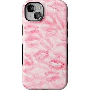 image:imageCasely iPhone 14 Plus Case  Sealed with a Kiss  Pink Lipstick  Bold Protective Design  Compatible with MagSafe