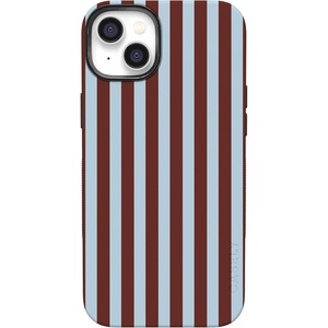 image:imageCasely iPhone 14 Plus Case  Sunday in Brooklyn  Chocolate Blue Stripes  Bold Protective Design  Compatible with MagSafe