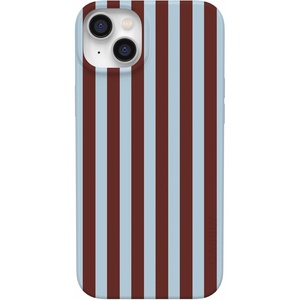 image:imageCasely iPhone 14 Plus Case  Sunday in Brooklyn  Chocolate Blue Stripes  Compatible with MagSafe  Classic Ultra Slim Design