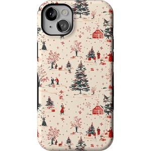 image:imageCasely iPhone 14 Plus Case  Winter Nostalgia  Vintage Holiday  Bold Protective Design  MagSafe Compatible Design