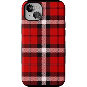 image:imageCasely iPhone 15 Plus Case  As if  Red Plaid  Bold Protective Design  MagSafe Compatible Design