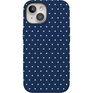 image:imageCasely iPhone 15 Plus Case  On the Dot  Navy Polka Dot  Bold Protective Design  Compatible with MagSafe