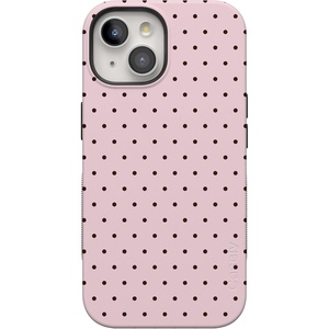 image:imageCasely iPhone 15 Plus Case  On the Dot  Pink amp Brown Polka Dot  Bold Protective Design  Compatible with MagSafe