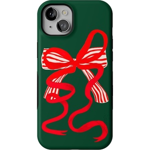 image:imageCasely iPhone 15 Plus Case  Santas Favorite  Holiday Bow  Bold Protective Design  MagSafe Compatible Design