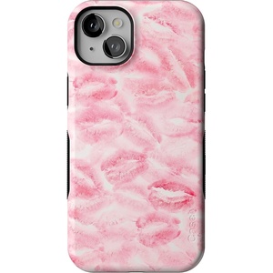 image:imageCasely iPhone 15 Plus Case  Sealed with a Kiss  Pink Lipstick  Bold Protective Design  Compatible with MagSafe