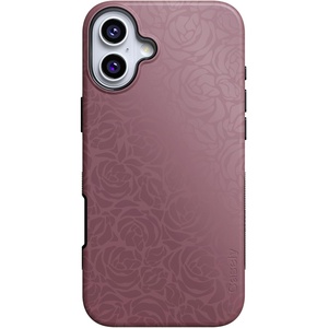image:imageCasely iPhone 16 Case  Bordeaux Rose  Moody Monochrome  Bold Protective Design  Compatible with MagSafe