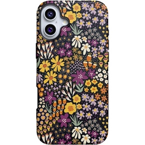 image:imageCasely iPhone 16 Case  Falling for You  Plum Floral  Bold Protective Design  Compatible with MagSafe
