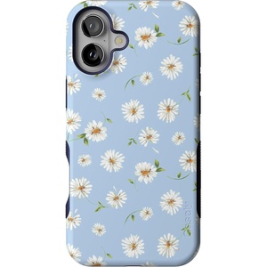 image:imageCasely iPhone 16 Case  Lost in Spots  Cheetah Print  Bold Protective Design  Compatible with MagSafeDaisy Daydream  Baby Blue Floral