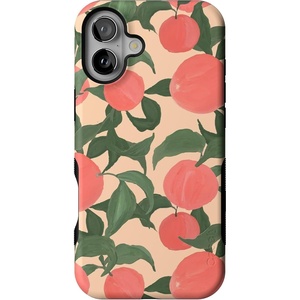 image:imageCasely iPhone 16 Case  Lost in Spots  Cheetah Print  Bold Protective Design  Compatible with MagSafeFeeling Peachy  Blush Vines