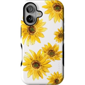 image:imageCasely iPhone 16 Case  Lost in Spots  Cheetah Print  Bold Protective Design  Compatible with MagSafeGolden Garden  Yellow Sunflower Floral