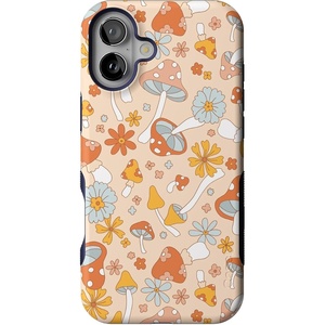 image:imageCasely iPhone 16 Case  Lost in Spots  Cheetah Print  Bold Protective Design  Compatible with MagSafeMushroom Magic  Retro Floral
